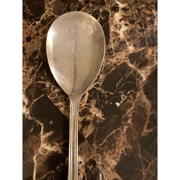 Silverplated Sheffield England 9.5 Inch Serving Spoon Silver Plated Vintage - Picture 4 of 5